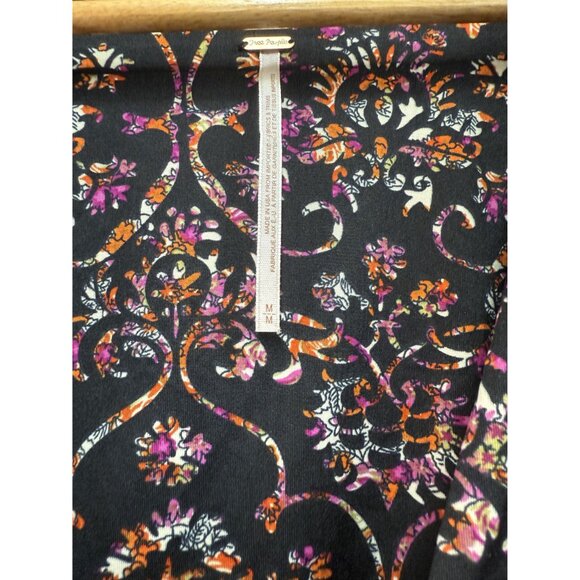 Free People Printed Knit Long Sleeve Dress Medium - Picture 4 of 11